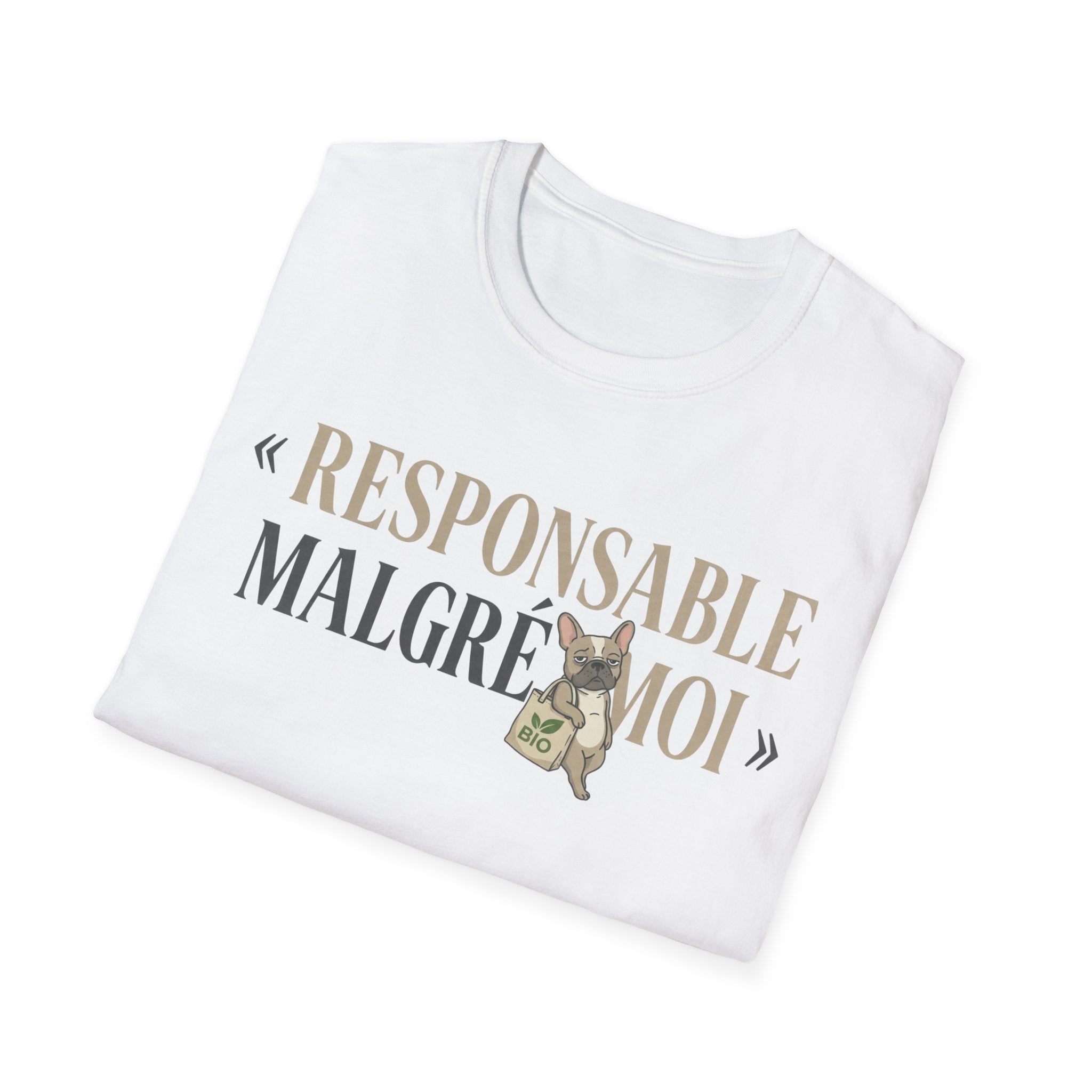 T-Shirt — "Responsable Malgré Moi" Funny French Graphic Tee