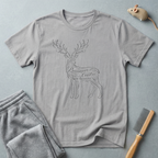 T-shirt Cerf Calligraphie