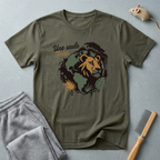 T-shirt graphique lion — «Une seule Terre» — T-shirt safari écoresponsable
