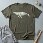 T-shirt Illustration de baleine — T-shirt graphique nature «The Botanical Whale»