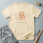 T-shirt illustration Lion — T-shirt faune délicat «Gardien de la Savane».