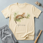 T-shirt botanique Léopard — T-shirt graphique nature «Esprit Sauvage»