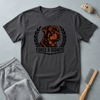 T-shirt écusson Rottweiler — «Force & Dignité» T-shirt pour amoureux des chiens