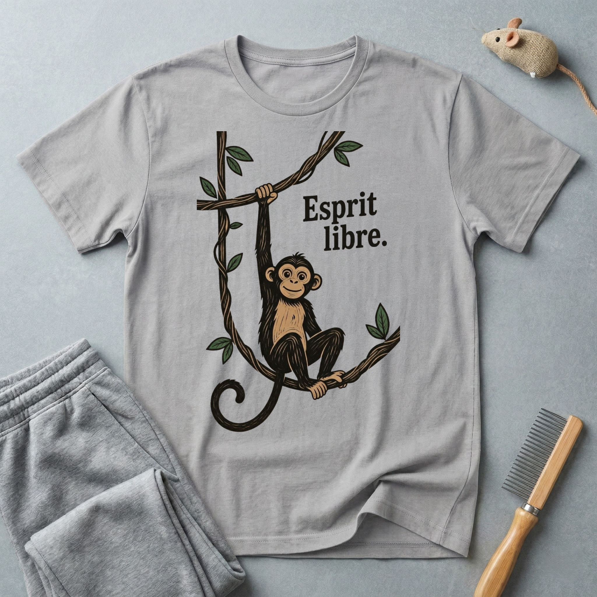 T-shirt Singe «Esprit Libre»
