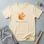 T-shirt écureuil aquarelle — «Petits pas, grands sauts»