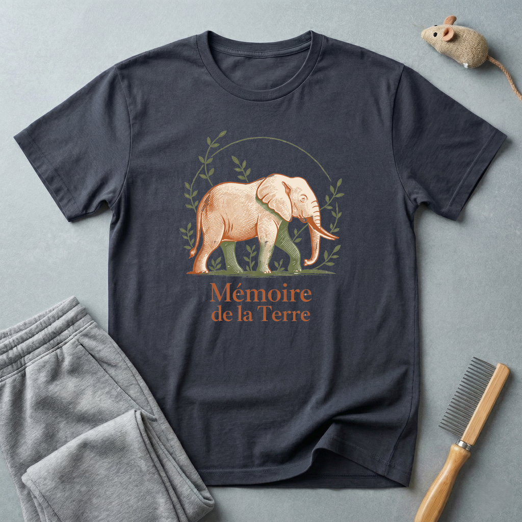 T-shirt Éléphant «Mémoire de la Terre» 🐘🌍