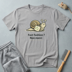 Eco Escargot T-Shirt — "Fast fashion? Non merci"