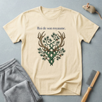 T-shirt — «Roi de son royaume» — T-shirt graphique cerf aux bois en forme d’arbre