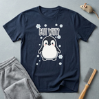 T-shirt pingouin «But Why?» — T-shirt graphique d’hiver mignon