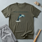 T-shirt illustration Dauphin «Jouer sérieusement»