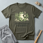 T-shirt grenouille compostage – "J'essaie de composter mes problèmes"