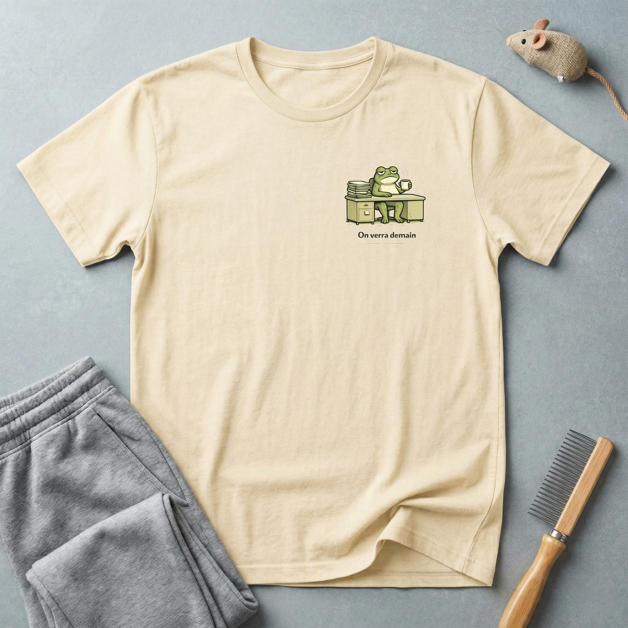 T-Shirt grenouille — "On verra demain"