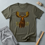 T-shirt graphique Élan — «Force Sauvage» T-shirt nature sauvage 🦌🌲
