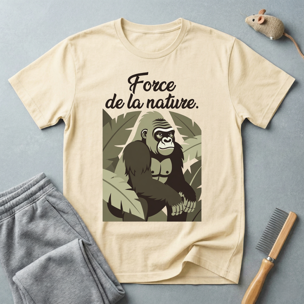 T-shirt Gorille «Force de la nature»
