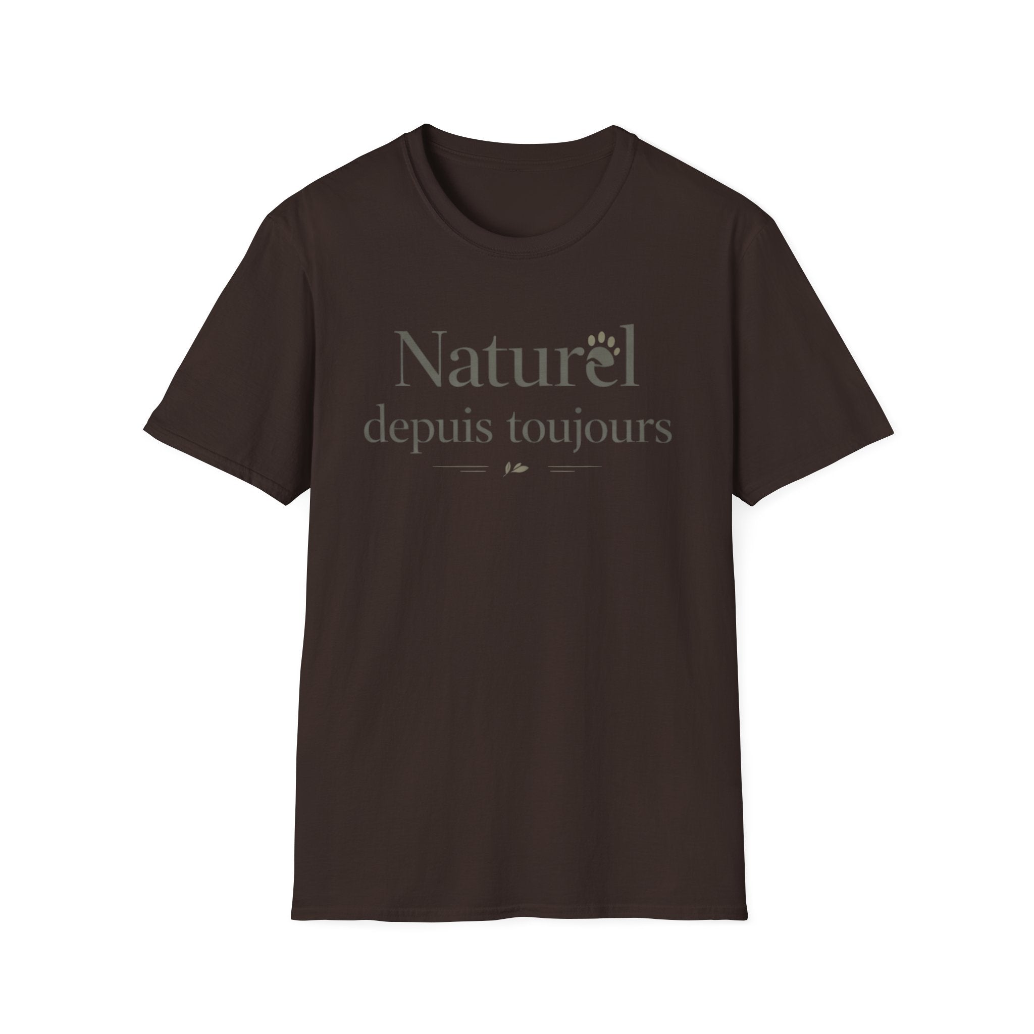 Naturel Depuis Toujours T-Shirt — Minimal French Botanical Tee