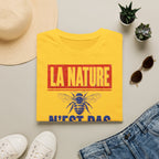 T-shirt — « La nature n’est pas un décor » — T-shirt graphique pour la protection des abeilles