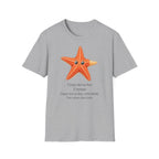 T-shirt graphique avec étoile de mer — Jolie étoile de mer orange