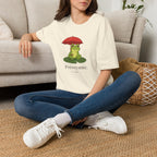 T-shirt Grenouille au parapluie rouge — Adorable illustration « Prévoyante »
