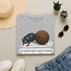 T-shirt — Scarabée bousier « Je recycle en 48 heures »