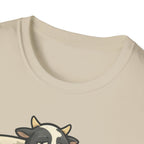 Cow Lounge T-Shirt — Cute Relaxing Cow Illustration with “De rien” Text