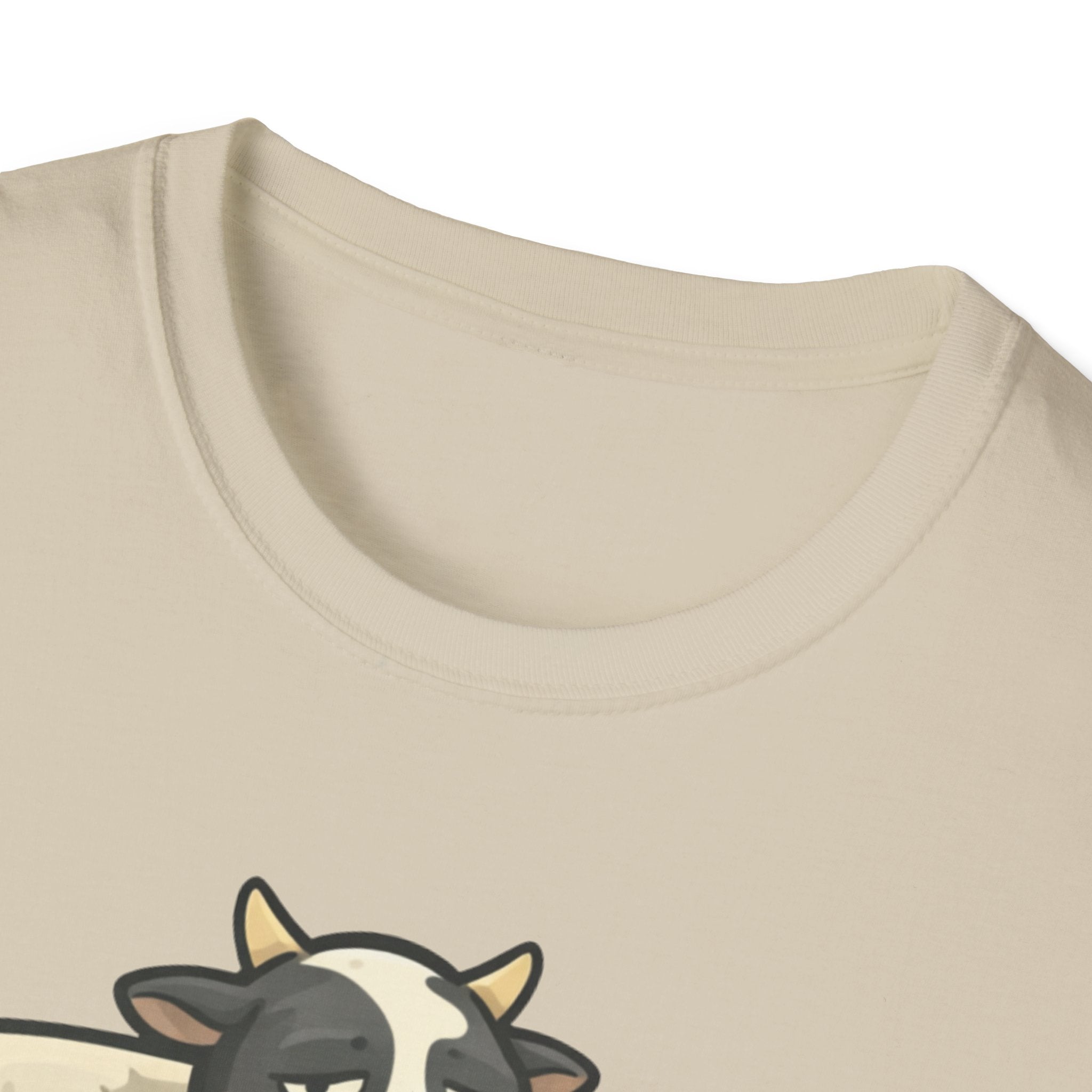 Cow Lounge T-Shirt — Cute Relaxing Cow Illustration with “De rien” Text