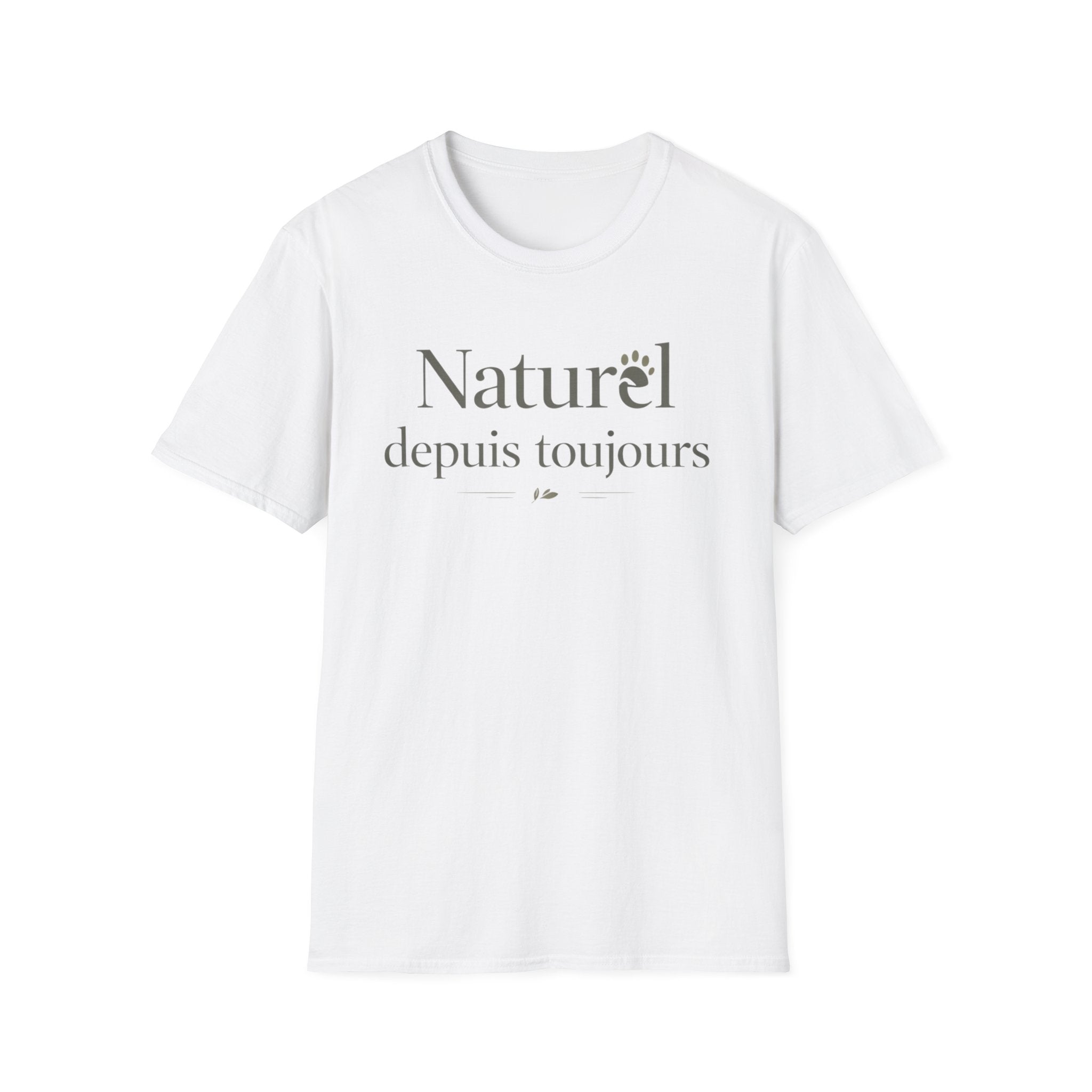 Naturel Depuis Toujours T-Shirt — Minimal French Botanical Tee