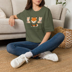 T-shirt Renards lecteurs — Adorables renards dessinés « Reconnecteur certifié »