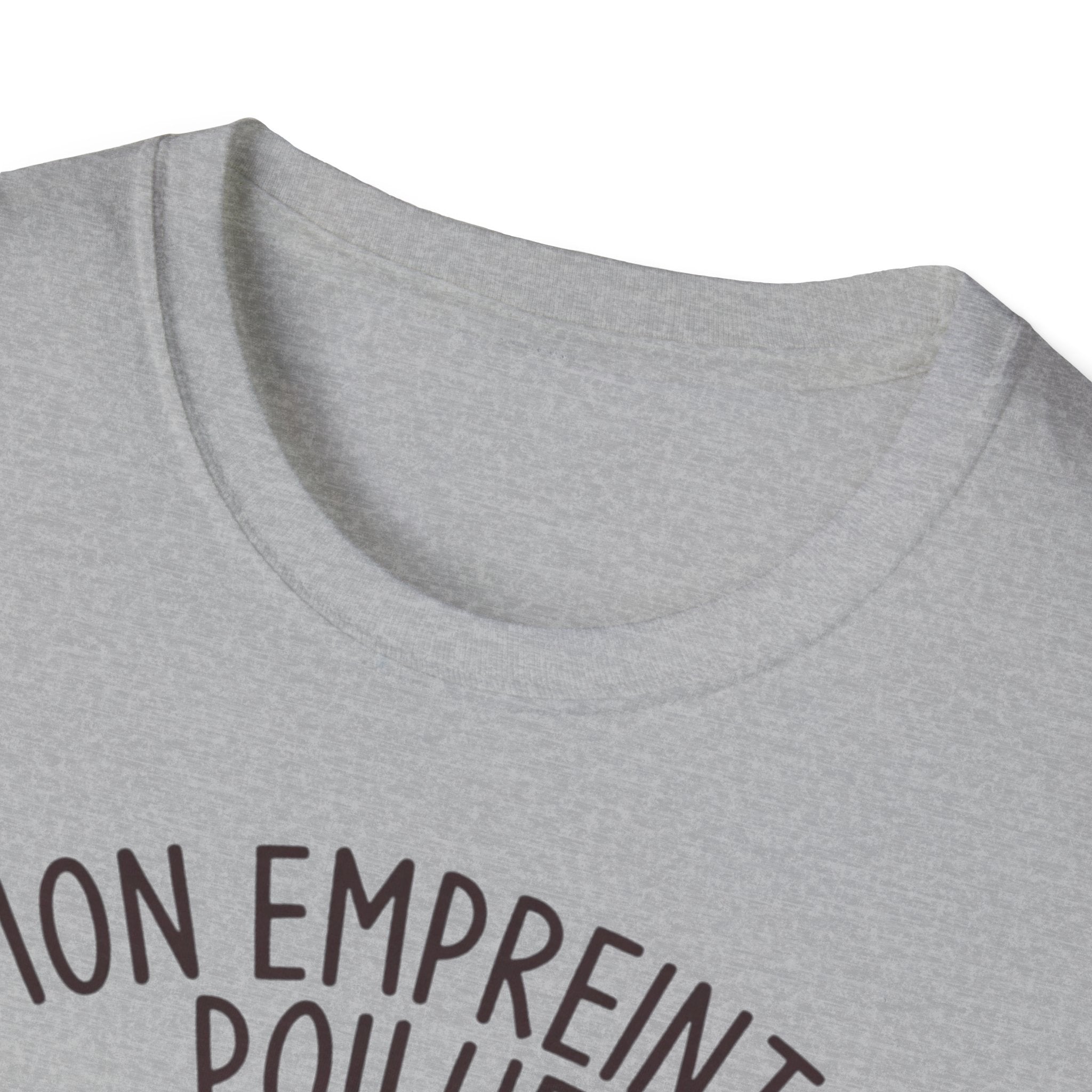 French Paw Print T‑Shirt — "Mon empreinte poilue" Floral Paw Graphic