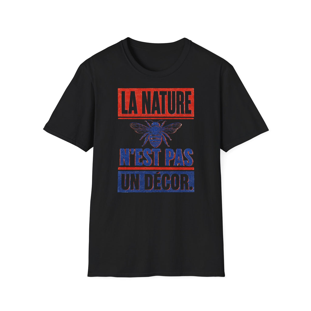 T-shirt — « La nature n’est pas un décor » — T-shirt graphique pour la protection des abeilles