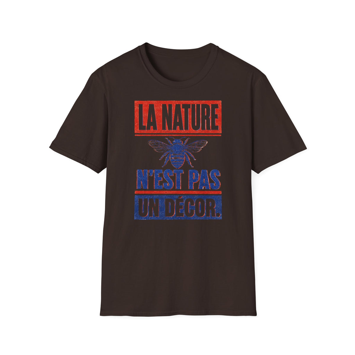 T-shirt — « La nature n’est pas un décor » — T-shirt graphique pour la protection des abeilles