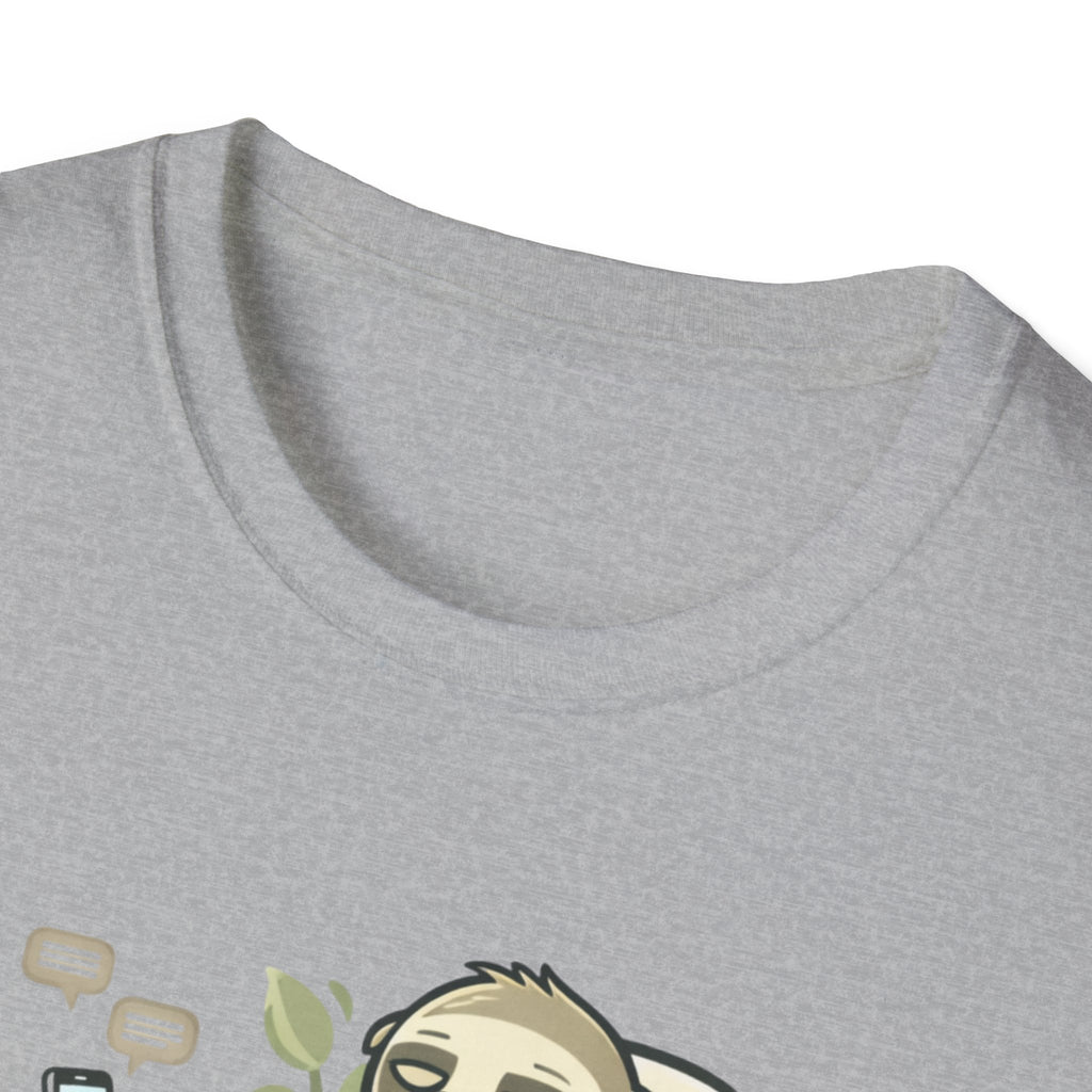 Sloth Eco T-Shirt — "Je sauve la planète demain" Cute Sustainable Vibe Tee