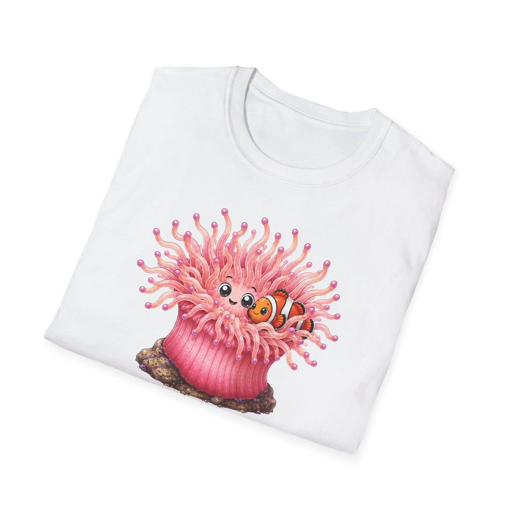 T-shirt créature mignonne Anémone de mer — « Je pique tout ce qui me touche. Sauf lui. »