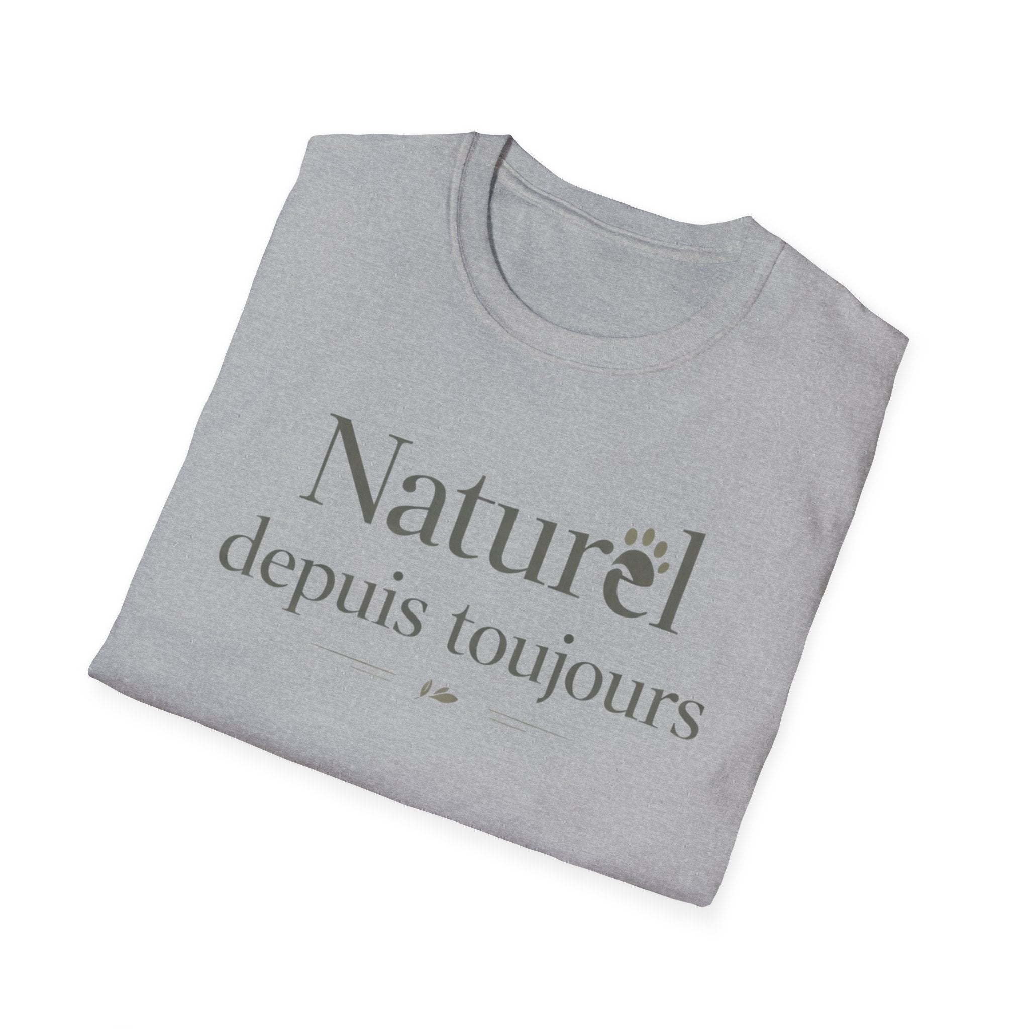 Naturel Depuis Toujours T-Shirt — Minimal French Botanical Tee