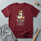 T-shirt illustration de renard — "Durable Mais Méfiant"