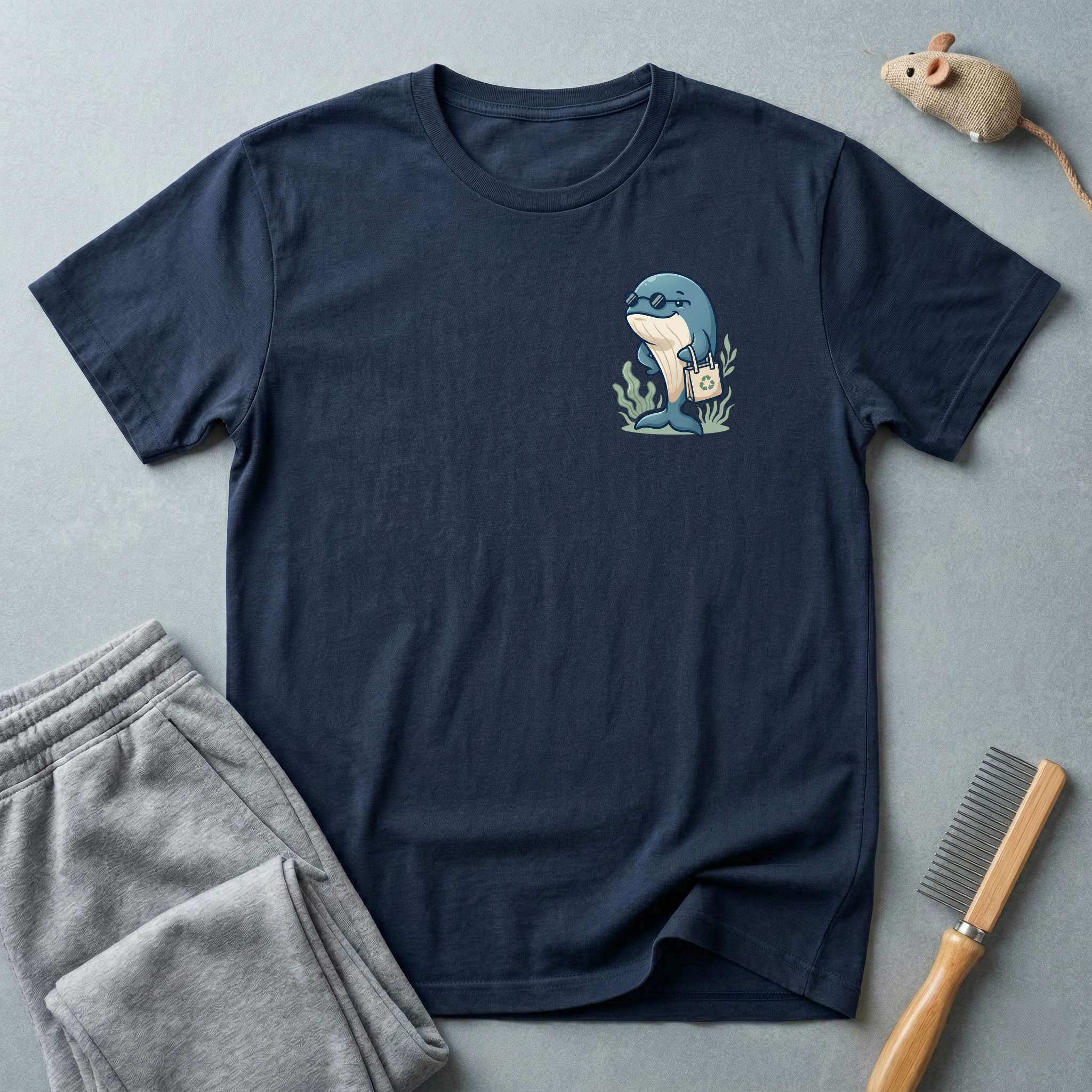 T-shirt graphique Baleine avec sac écolo