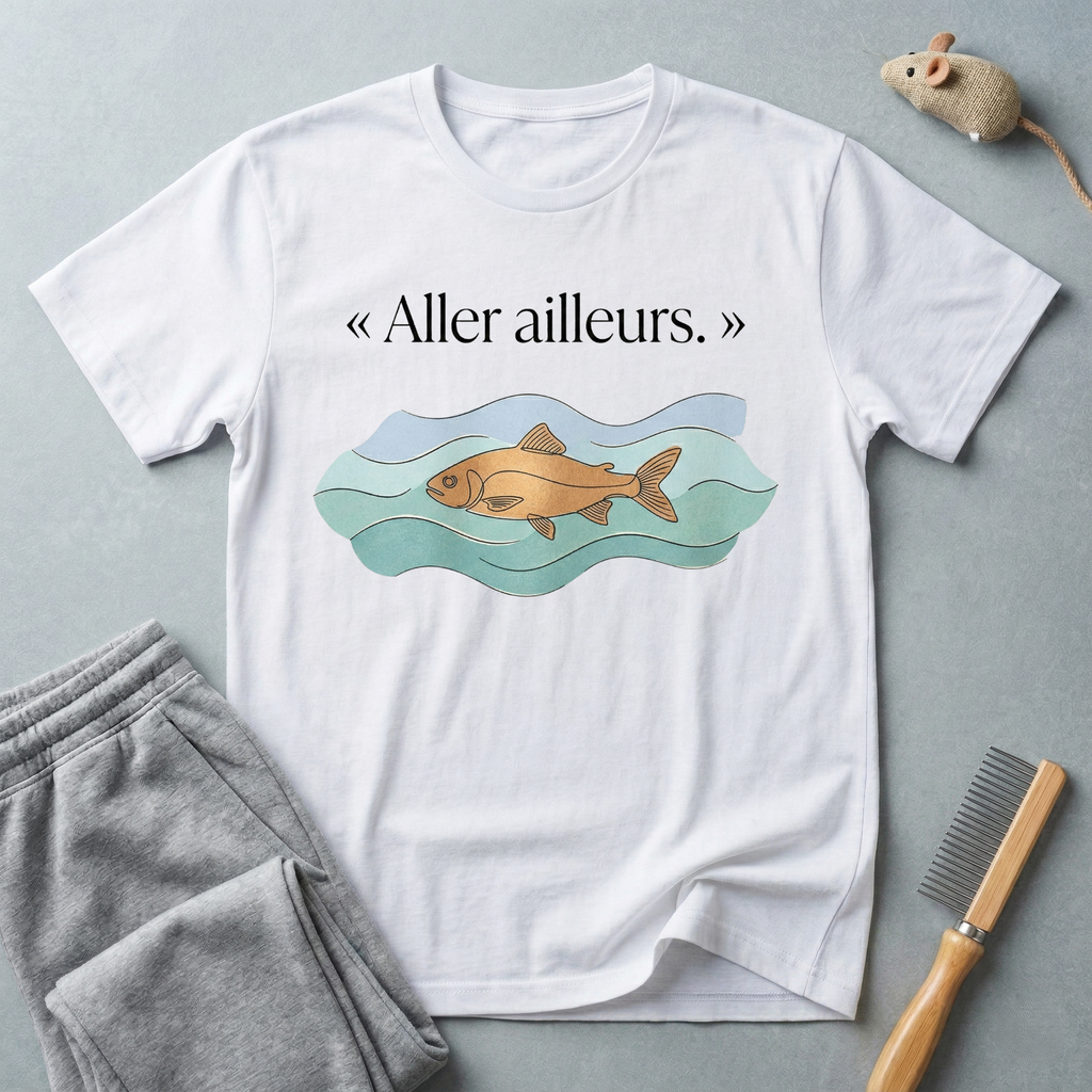 T-shirt Poisson «Aller Ailleurs»