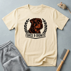 T-shirt écusson Rottweiler — «Force & Dignité» T-shirt pour amoureux des chiens
