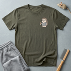 T-shirt «Hérisson café» — t-shirt graphique mignon pour amateur de café ☕🦔