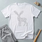 T-shirt Cerf Calligraphie