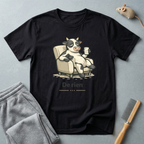 T-shirt Illustration mignonne Vache Lounge —  “De rien”