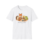 T-shirt enfant « Pique-nique des animaux » — Renard, hérisson, abeille et grenouille — Adorable illustration « Meilleure tablée »