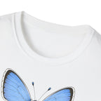T-shirt papillon bleu