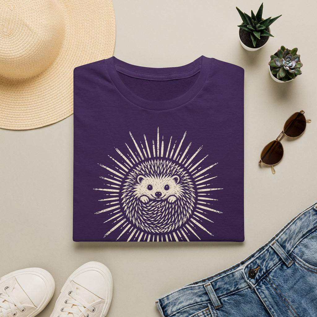 T-shirt Hérisson et énergie renouvelable — « Mon énergie est renouvelable » — T-shirt graphique écoresponsable