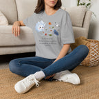 T-shirt — « Je suis invisible » — Illustration fantaisiste du vent