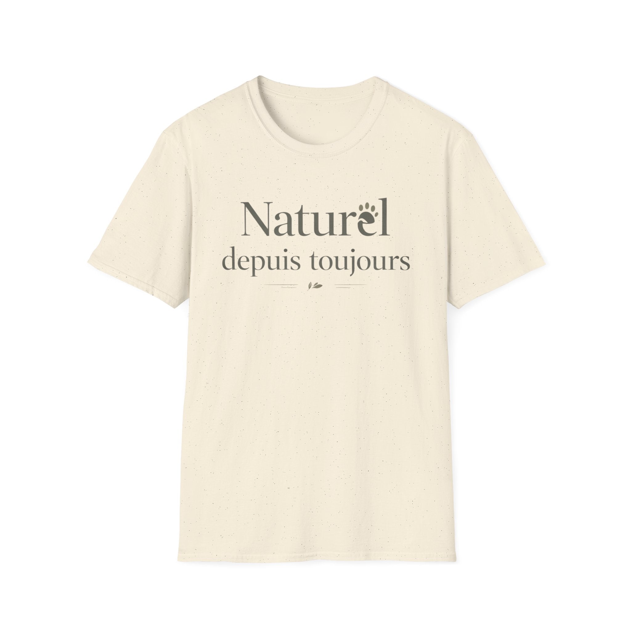 Naturel Depuis Toujours T-Shirt — Minimal French Botanical Tee