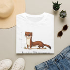 T-shirt — Adorable illustration d’hermine : « Je pèse 70 grammes, je chasse des lapins »