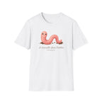 T-shirt avec ver de terre mignon — « Je travaille dans l’ombre »