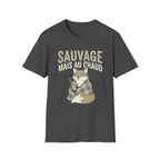 Sauvage Mais Au Chaud Fox T-Shirt — Cozy Vintage Fox Graphic Tee
