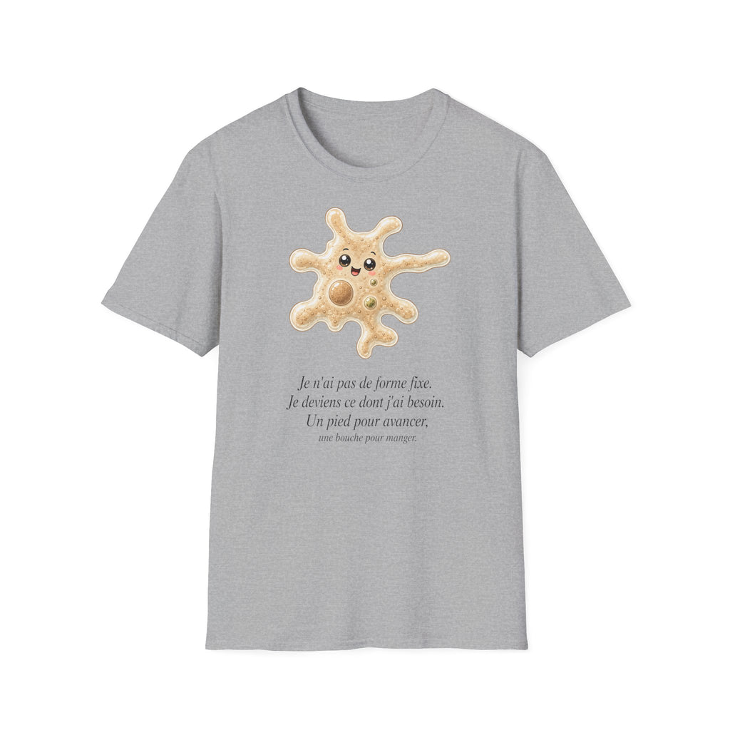 T-shirt avec adorable illustration d’amibe — T-shirt kawaii représentant un microorganisme
