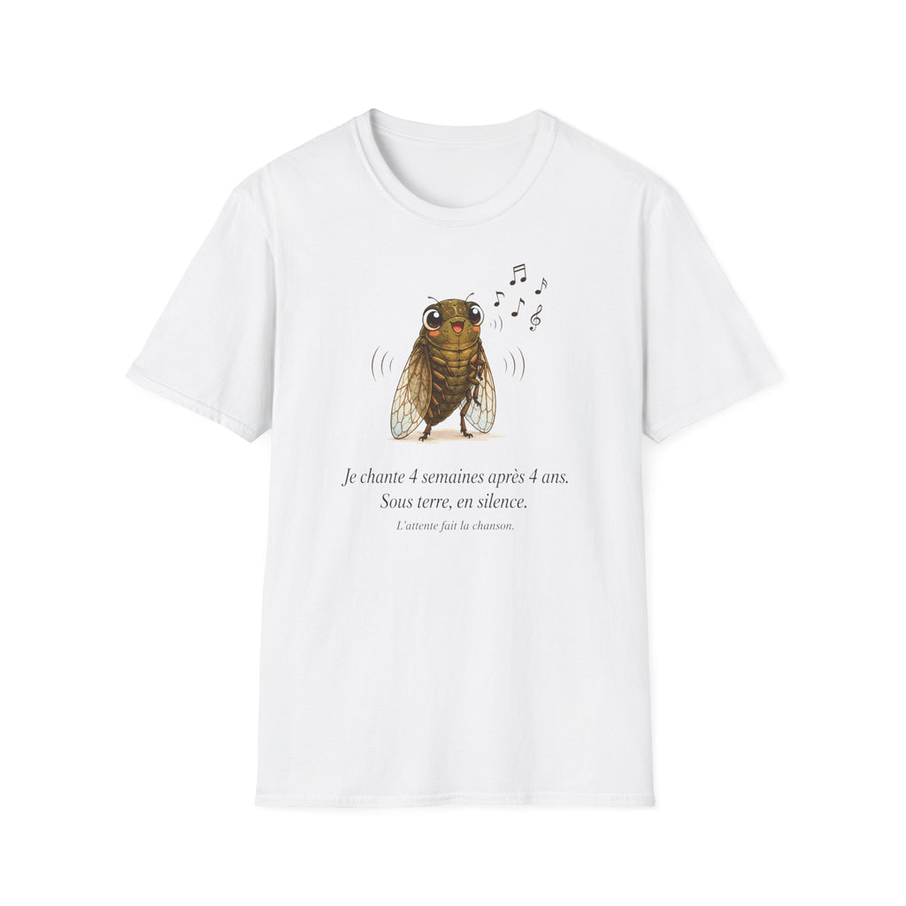 T-shirt « Chœur des cigales » — T-shirt illustré avec une adorable cigale chantante